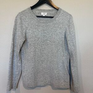 J.Crew Factory Women's Medium Weight Crew Teddi Sweater - Small - Heather Grey